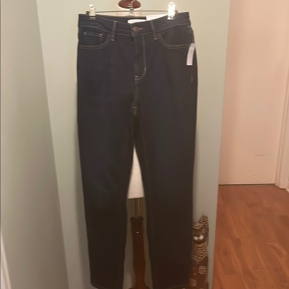 Liz Claiborne Dark Indigo Straight Leg Jeans - Picture 1 of 7